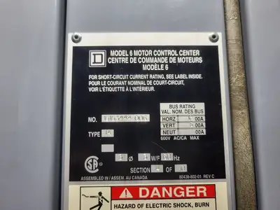 USED SQUARE D MODEL 6