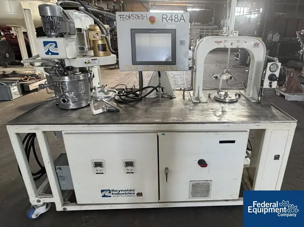 Used Reynolds 2 Gal Reynolds Dual Shaft Vacuum Mixer System, Model 2/1 HP Lab Elect DSM Dispersers / Emulsifiers Ohio US | Federal Equipment Company #1438734