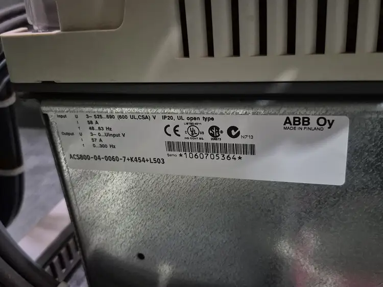 Used ABB ACS800-04-0060-7+K454+L503 Switchgears British Columbia CA | Lenmark #367242