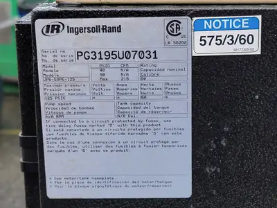 USED INGERSOLL-RAND UP6-50PE-125