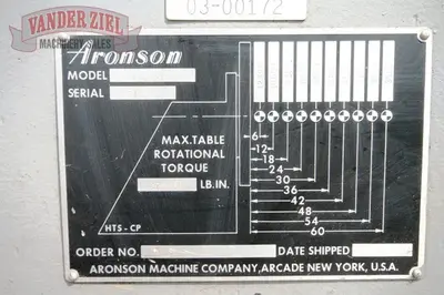 USED ARONSON RS10GE/TS10GE WELD POSITIONER WITH HEADSTOCK AND TAILSTOCK