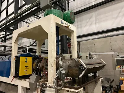 USED 2017 CHIN CHANG,  XALOY, ALLEN BRADLEY, ADVANTAGE (3) ROLL CHROME DOWNSTACK CALENDAR, EACH ROLL 20" DIAMETER X 55" WIDTH; H