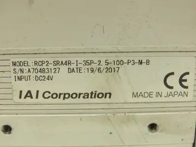 IAI RCP2-SRA4R-I-35P-2.5-100-P3-M-B Robo Cylinder Motorized Actuator 100mm 24VDC