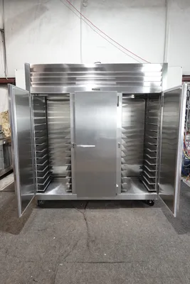 NEW TRAULSEN THREE SECTION SELF CONTAINED PASS-THRU REFRIGERATOR MODEL RHT332NPUT-FHS