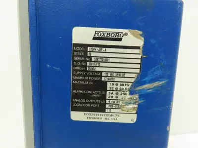 Foxboro 875PH-A2F-A Electrochemical Contacting Conductivity Analyzer 120VAC