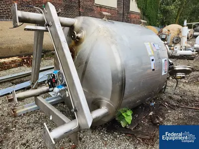 USED Stainless Fabrication 600 Gal SFI Twin Motion Kettle, 304 S/S, 15/150#