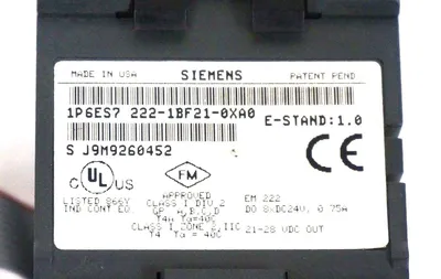 SIEMENS 6ES7-222-1BF21-0XA0 OUTPUT MODULE 6ES72221BF210XA0