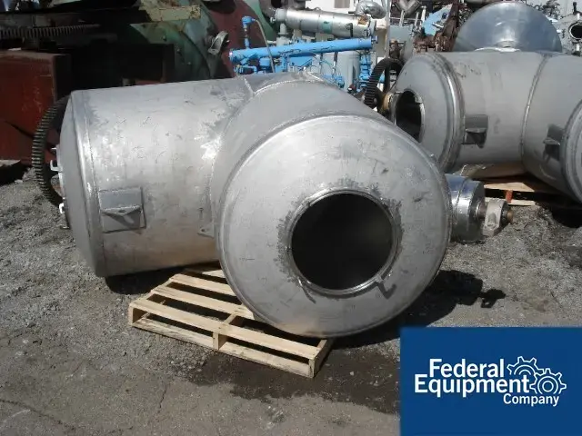 Used Patterson-Kelley 50 CU FT P-K TWIN SHELL BLENDER, 304 S/S, 5 HP Agitators, Blenders, Mixers Ohio US | Federal Equipment Company #125440