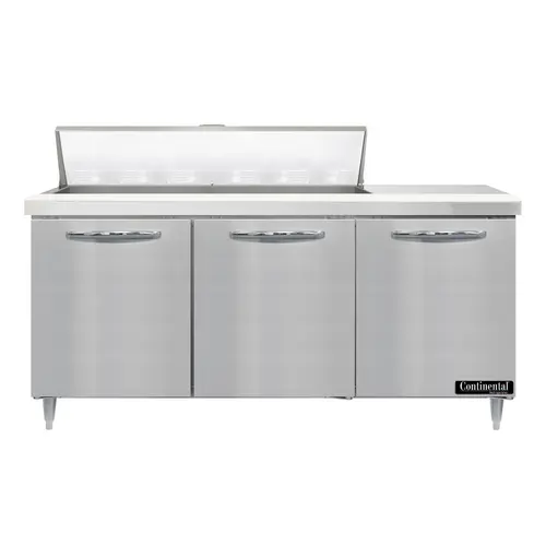 Continental D72N12 72" Designer Line Sandwich/salad Prep Table W/ Refrigerated Base, 115v