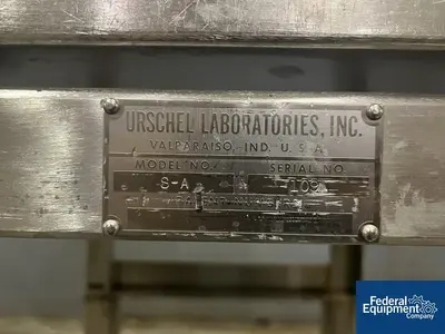 USED URSCHEL Urschel Centrifugal Slicer, Model S-A, S/S, 3 HP
