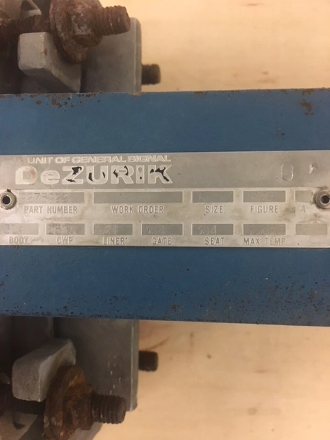Dezurik 6"-150 Knife Gate Valve Hand Wheel Operated