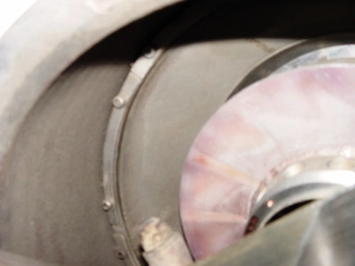 Sharples CD-3000 pusher centrifuge, 316SS.