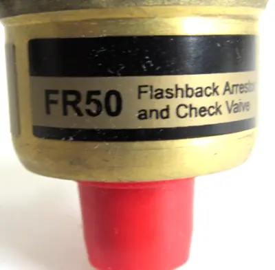 NEW WESTERN ENTERPRISES FR50-OX ARRESTOR OXYGEN CHECK VALVE FR50OX