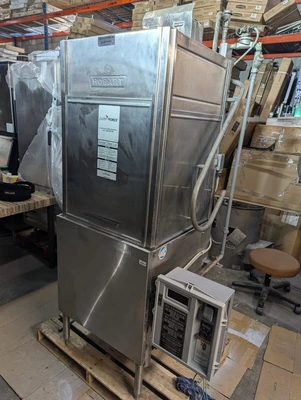 Hobart AM-14T dishwasher with build in new Booster  new overflow pipe and comple