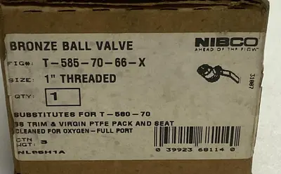 Used NIBCO T-585-70-66 Pump & Valve Parts Ohio US | Surplus Asset Holdings #1234221
