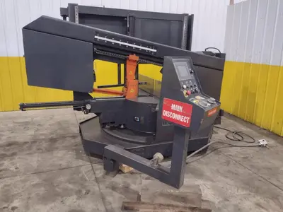 16" X 28" COSEN MODEL #SH-710LDM HORIZONTAL 60° MITERING BAND SAW: STOCK #23643
