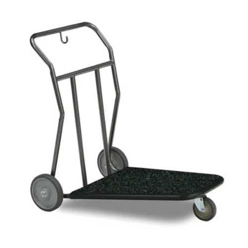 Forbes Industries Self Serve Luggage Cart w/ Utility Hook & Vinyl Bumper - 37"L x 28"W x 37"H, Steel (1575)