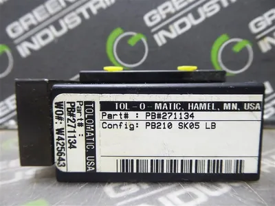 Tol-O-Matic PB#271134 Dual Rod Pneumatic Guided Cylinder PB210 SK05 LB Used