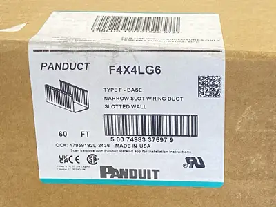 New | in-Stock Panduit Narrow Slot Wiring Duct Slotted Wall 6ft Lengths PKG OF 60FT Misc Electrical & Power Parts Michigan US | Maverick Industrial Sales #1414252