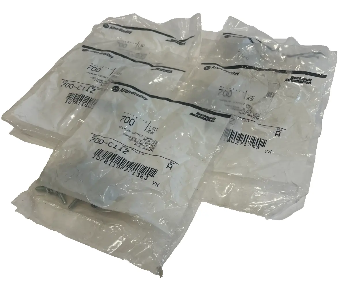 LOT OF 5 ALLEN BRADLEY 700-C11Z CONTACT CARTRIDGE SER. A 700C11Z