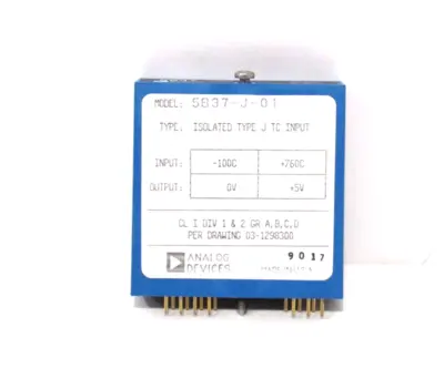 NEW ANALOG DEVICES 5B37-J-01 ISOLATED INPUT MODULE 5B37J01
