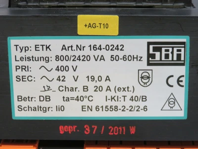 Used SBA _UNKNOWN_ Transformers Texas US | OCO Industrial #1691059