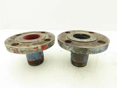 Tube-Line 2" Butt Weld Flange x 2" NPT Pipe Nipple #150  Lot of 4