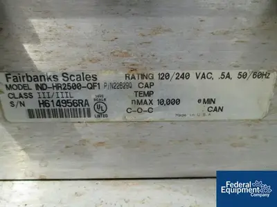 USED Fairbanks 4' X 4' FAIRBANKS FLOOR SCALE