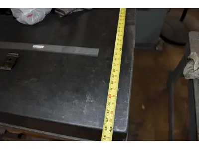 60" X 36" X 8" JC BUSCH PRECISION LAYOUT BLACK GRANITE SURFACE PLATE ON STAND: STOCK #22773