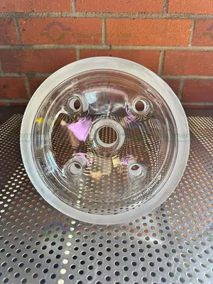 Used CHEMGLASS 10L REACTION VESSEL 5 NECK LID 200MM, 45/50 CENTER NECK 4-24/40 NECKS Glassware - Other California US | Equipment Lab #1411867