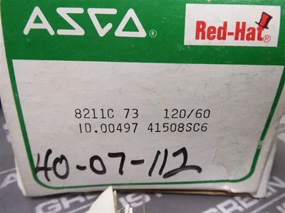 ASCO 8211C-73 Red Hat Solenoid Valve New NIB