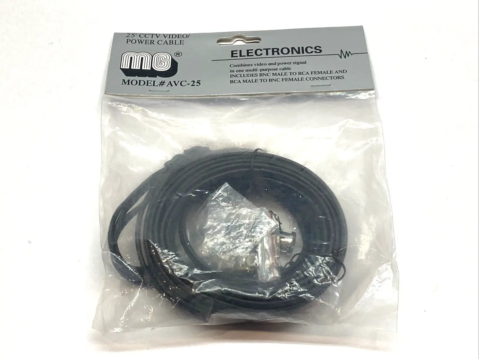 New | in-Stock MG Power & Video Cable Set for CCTV Video 25' Cable & Wire Michigan US | Maverick Industrial Sales #1392952