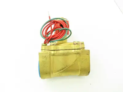 Honeywell Skinner 4LH2LB8127 Brass Solenoid Valve 2-Way NC 120V 125PSI 1-1/2"NPT