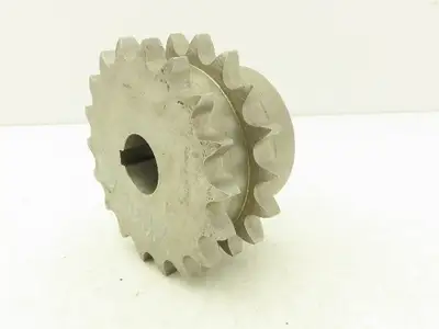 Martin DS12B18SS Stainless Double Roller Chain Sprocket 18-Tooth 3/4"P 30mm Bore