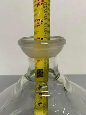 USED OSS LABORATORY COLLECTION FLASK W/ 2.25" OPENING