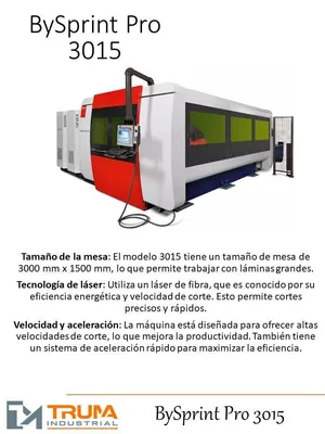 Used BYSTRONIC BYSPRINT PRO 3015 Laser Cutters MX | TRUMA #1287520
