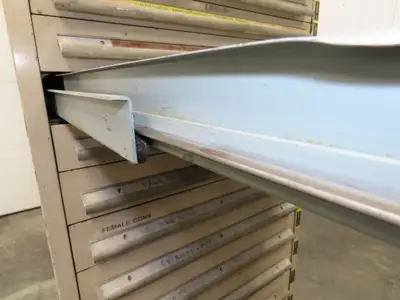 14 Drawer Industrial Tooling Storage Cabinet 30x29x61" Lyon Lista Vidmar Box