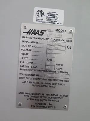 2018 HAAS VF-6/40 MACHINING CENTERS, VERTICAL | Quick Machinery Sales, Inc. (16)