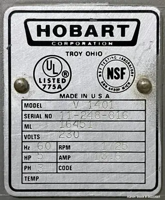 USED HOBART V 1401