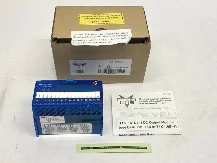 Used AUTOMATION DIRECT TERMINATOR I/O OUTPUT MODULE PLC Input & Output Michigan US | Maverick Industrial Sales #1088878