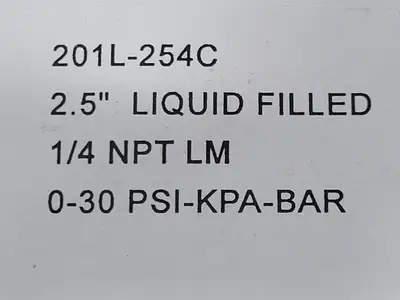 NEW PIC GAUGES 201L-254C