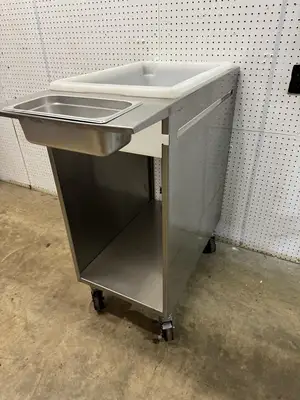 Used Falcon Restaurant Supply Used Stainless Steel Mobile Breading Station on Casters Batter and Breading Machines Illinois US | Falcon Restaurant Supply #1374974