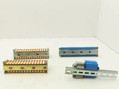 VDE Morsettitalia Wago AP 2.5-4 Terminal Block 600V DIN Rail Lot of 91