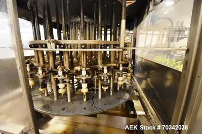 Used BINER ELLISON F-52 TDG 24SS Overflow Pressure Gravity Liquid Fillers Illinois US | Aaron Equipment #84266