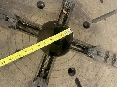 30" 4-JAW LATHE CHUCK. STOCK # 0999224.