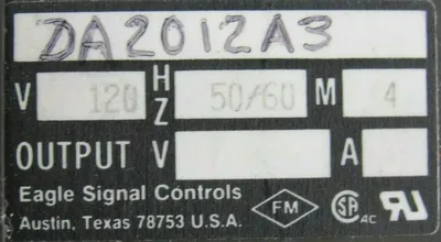 NEW EAGLE SIGNAL DA2012A3 REPEAT CYCLE TIMER