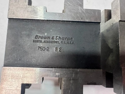 2 Brown & Sharpe 750-B V Blocks Machinist Tools USA 750-2