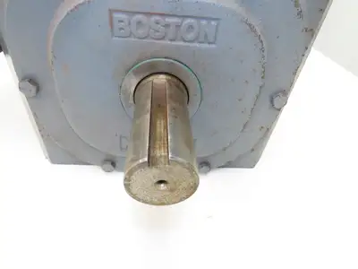 Boston Gear Worm Gearbox 150:1 Ratio Double Reducer 12rpm 182T Dual Shaft Output