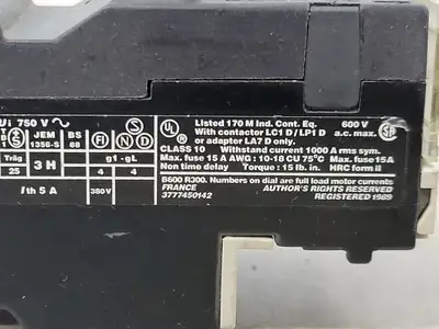 USED TELEMECANIQUE LR2 D1305
