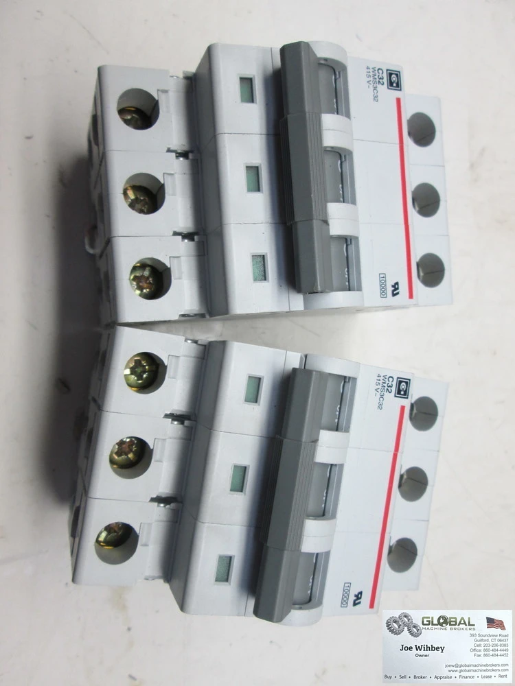 Cutler Hammer C32 WMS3C32 480V Miniature Circuit Breaker 2 Available